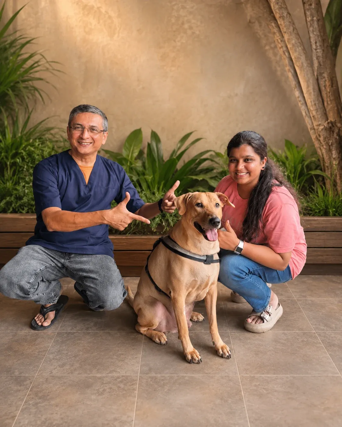 Dr Shailesh Pethe with donor Murphy and his guardian Neha after Murphy’s donation